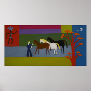 Utanför de Underbara Westerna studierna på höjdniv Poster