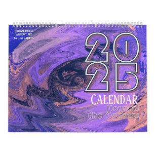 Utanför den ursprungliga Abstrakten på arbetsytan Kalender