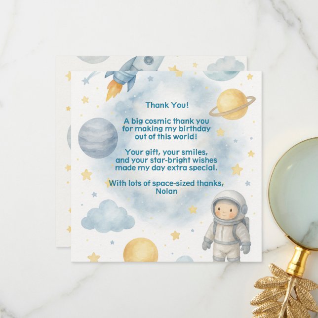 Utanför denna världen Kosmiska Kids | Rymdfest - Tack Kort (Fram/Back In Situ)