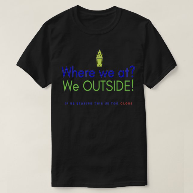 Utanför Design Premium T Shirt (Design framsida)