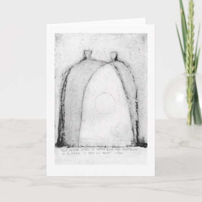 Utanför dikt med Rumi Card Kort (Framsida)