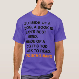 UTANFÖR EN HUND A BOK ÄR MANS BÄSTA VÄN T SHIRT