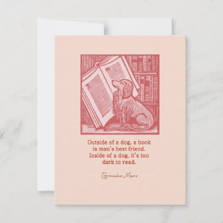 Utanför en Hund Anteckningskort