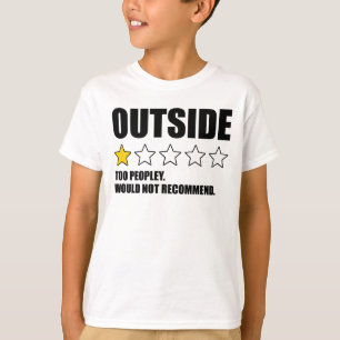 Utanför - för folk. Rekommenderar inte T Shirt