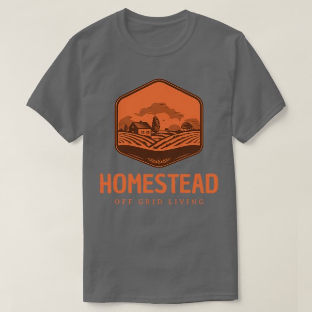 Utanför Grid Homestead av Grid Living T Shirt (Design framsida)