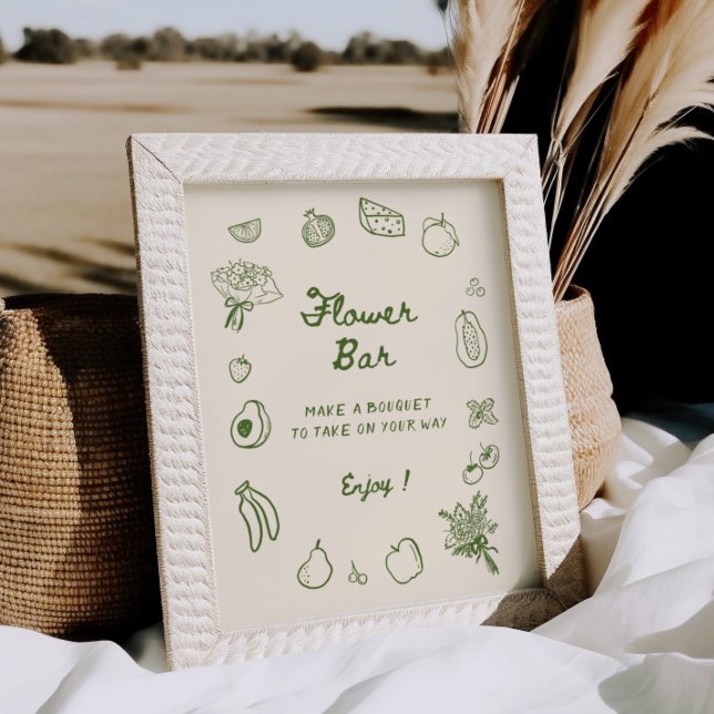 Utanför Grönten Hand plockade Flower Pub Poster (Skapare uppladdad)