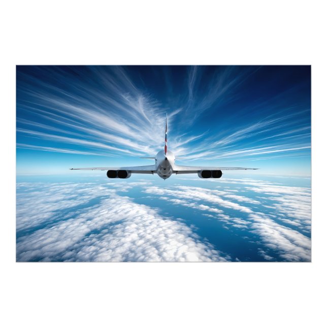 Utanför Horisont: Concorde from Behind Fototryck (Framsidan)