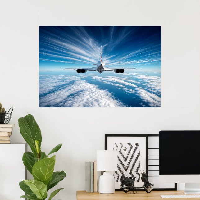 Utanför Horisont: Concorde from Behind Poster (Hemmakontoret)