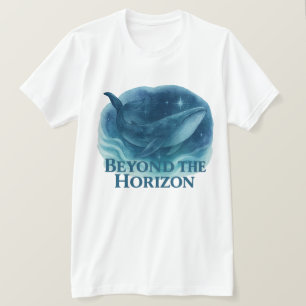 Utanför Horisont - Majestic Whale Watercolor T Shirt