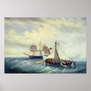 Utanför kusten på Nargenön Poster