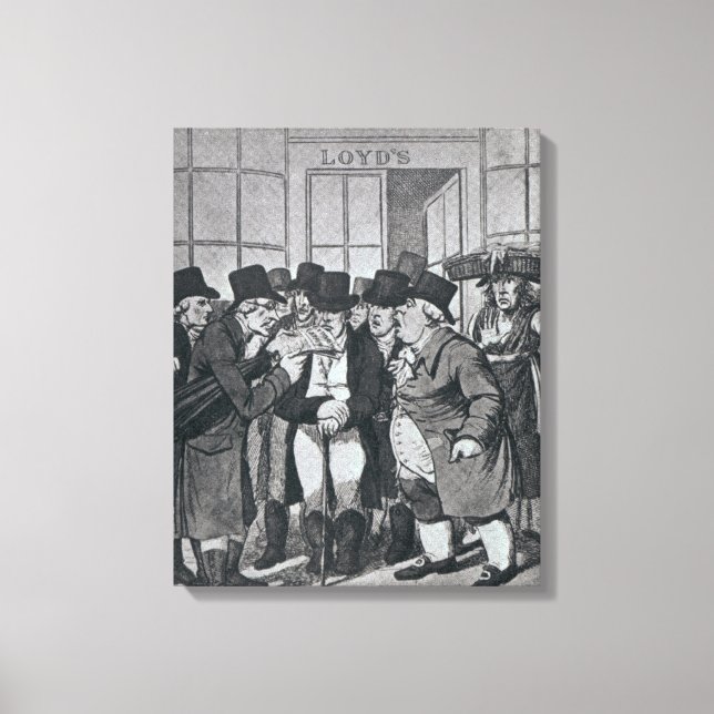 Utanför Lloyds of London Canvastryck (Framsida)