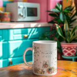 Utanför marknaden | Bride Monogram Future Mrs. Kaffemugg<br><div class="desc">En vacker gåva till Framtidens fru i ditt liv. Trendig, modern, söt och snyggt, det här söta muggen kommer att brista varje morgon. Sommaren kommer med bassäng party, festivaler och (den bästa delen) jordbruksmarknader! Alla vill ha "friska från marknaden" i dag, höger? En möhippa som "hon är utanför marknaden" är...</div>