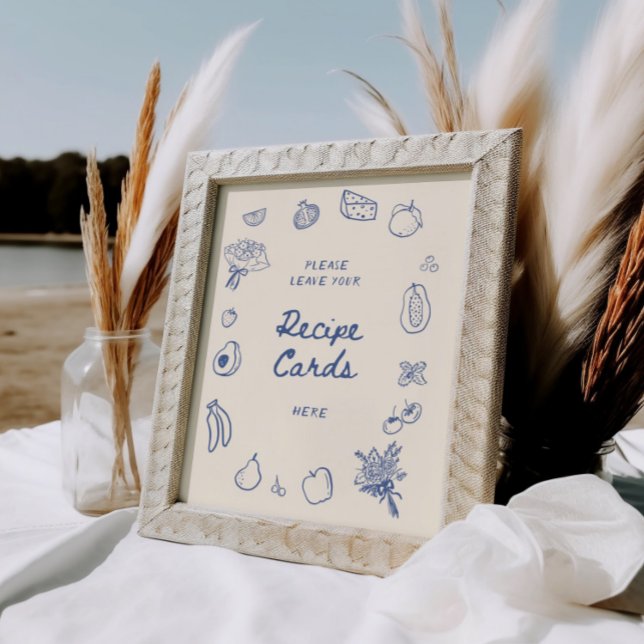 Utanför marknadsreceptet Blue Hand plockade Poster (Skapare uppladdad)