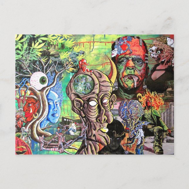 "UTANFÖR MINDENS ÖGA" VYKORT (Framsida)