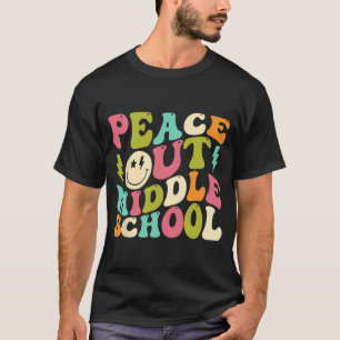 Utanför Mitten skolgården Groovy Studenten förra d T Shirt