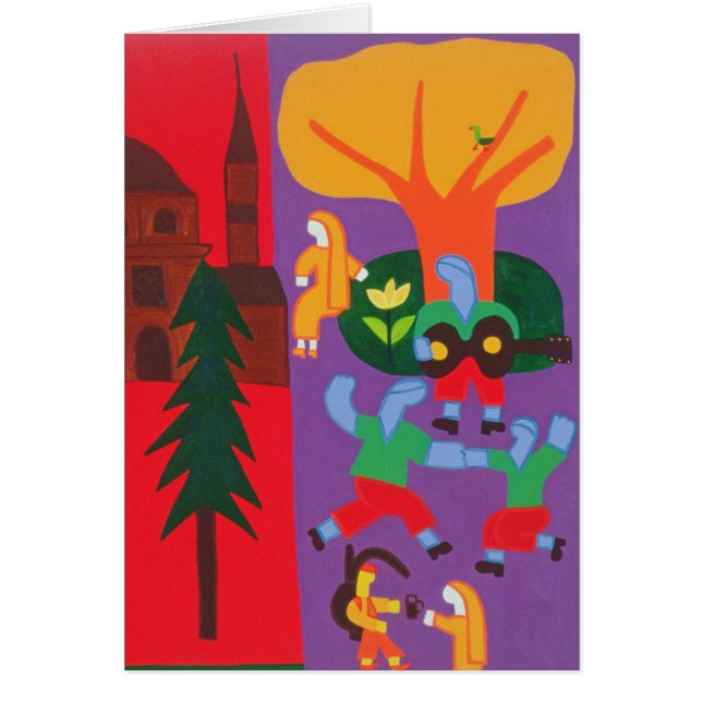 Utanför moskén 2003 hälsningskort (Framsidan)