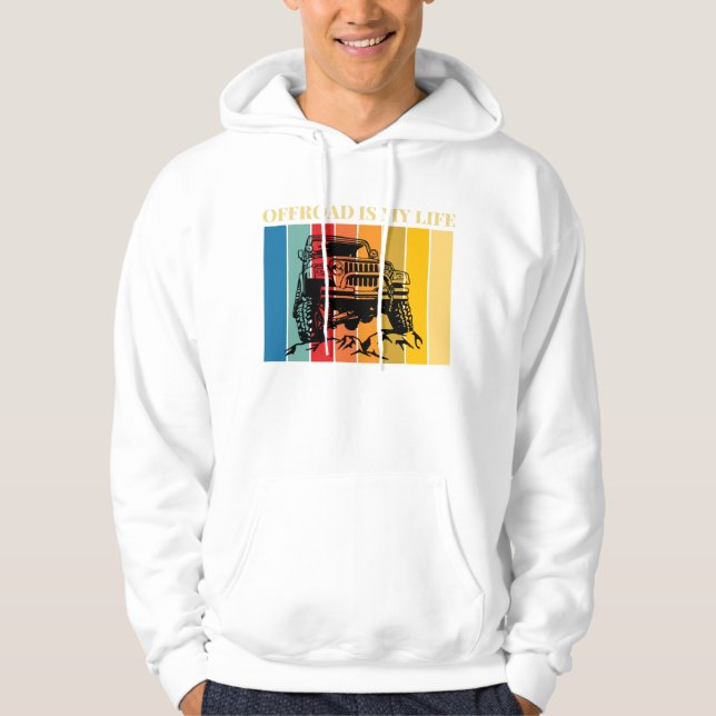 utanför vägen är mitt liv hoodie (Framsida)