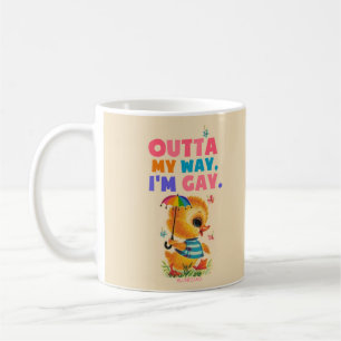 Utåt på min väg! kaffemugg