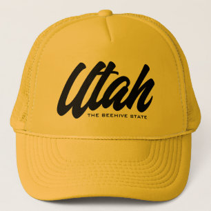 Utave State honey gult truckerkeps