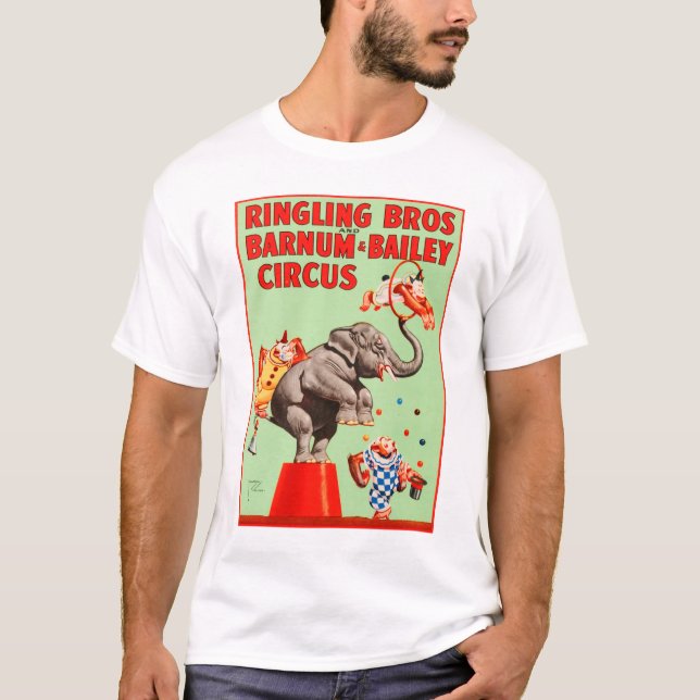 UTBILDA DJUR Ringling Bros Barnum Bailey Circus T Shirt (Framsida)