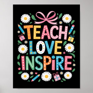 Utbilda Empower Inspire Tillbaka Till Skolan Lärar Poster