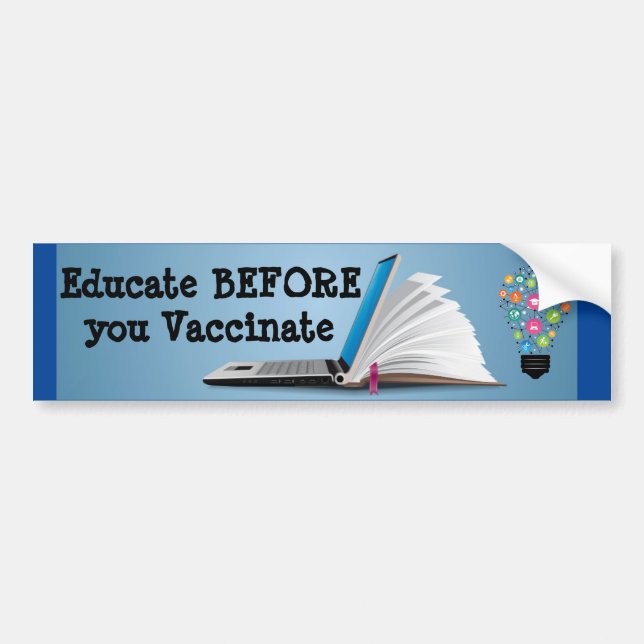Utbilda, för du vaccinerar bildekal (Framsidan)