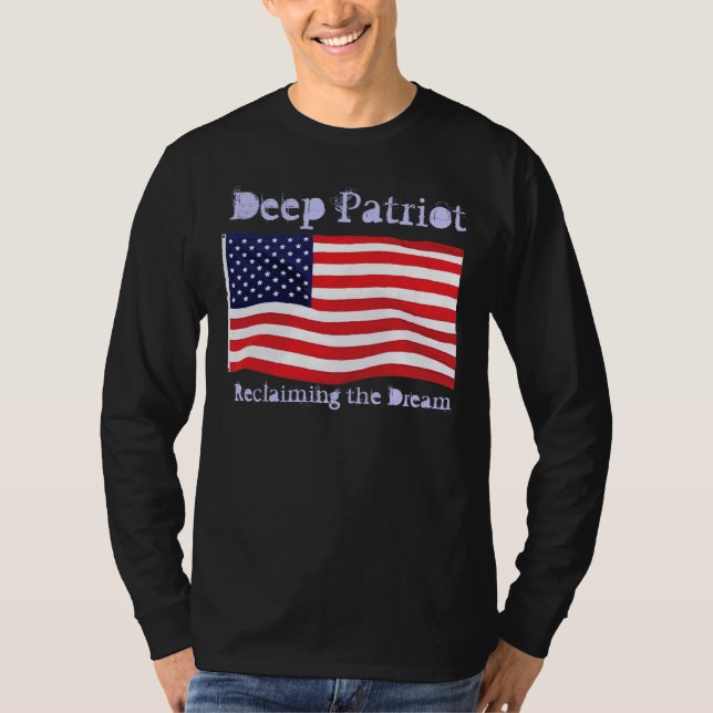 Utbilda och åtalade patrioter (mörk T) Tee (Framsida)