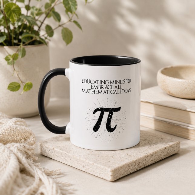 Utbilda Sinnen Omfamna Alla Matematikidéer Design Mugg (Skapare uppladdad)