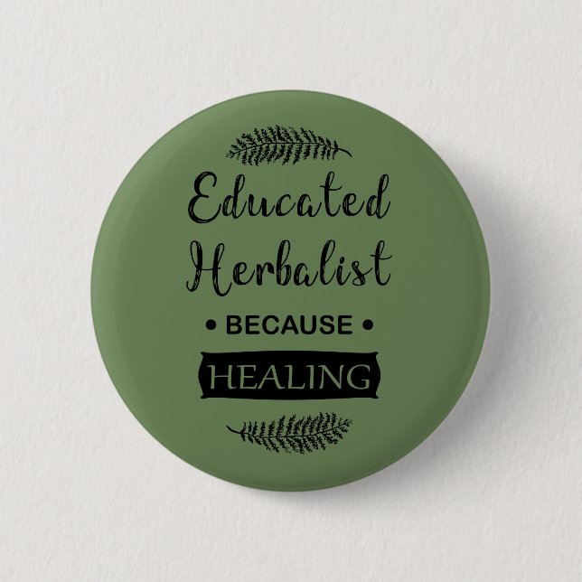 Utbildad herbalist knapp (Framsida)