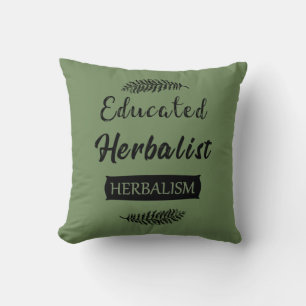 Utbildad herbalist kudde