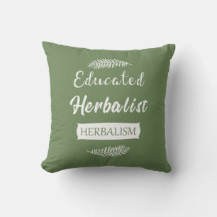 Utbildad herbalist kudde