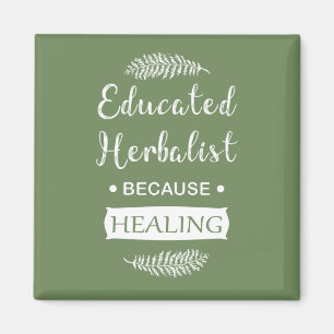Utbildad herbalist magnet