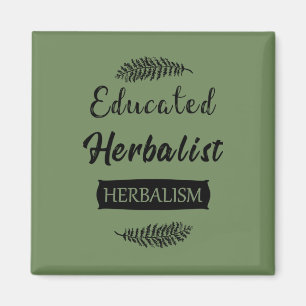 Utbildad herbalist magnet