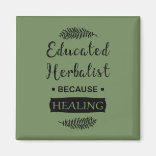 Utbildad herbalist magnet
