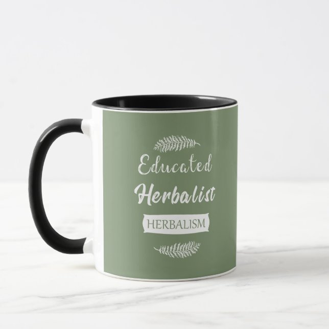 Utbildad herbalist mugg (Vänster)