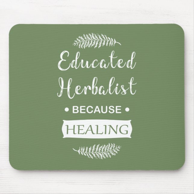 Utbildad herbalist musmatta (Framsidan)