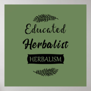 Utbildad herbalist poster