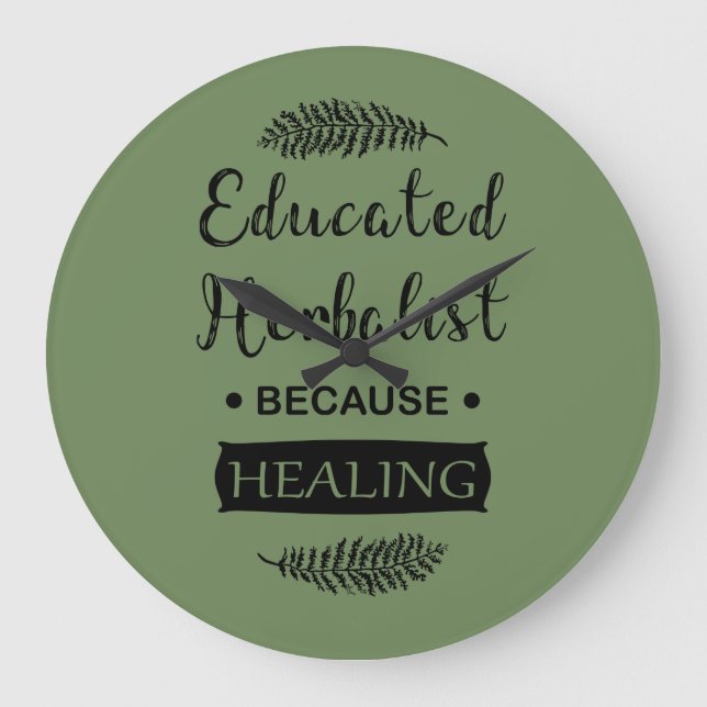 Utbildad herbalist stor klocka (Framsida)