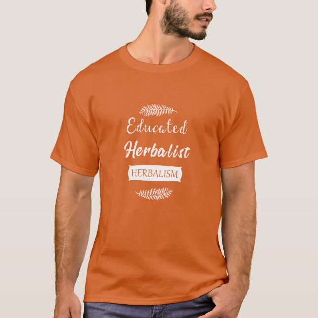 Utbildad herbalist t shirt (Framsida)