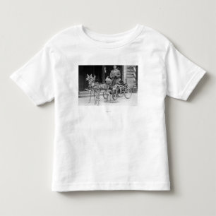 Utbildad hjort som exploateras till en udda Sleigh Tee Shirt