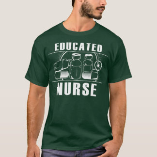 Utbildad sjuksköterska t shirt