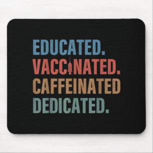 Utbildad vaccinerad koffeinfri särskild sjuksköter musmatta