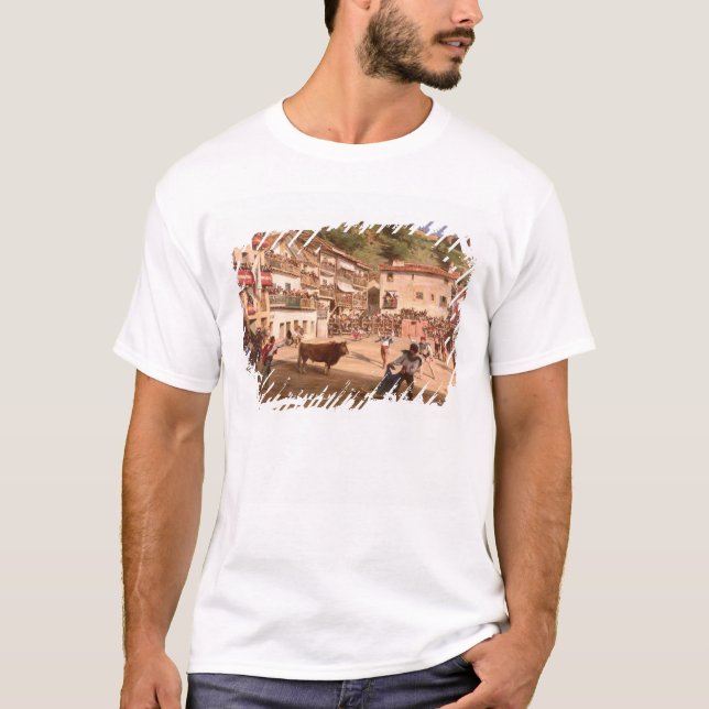 Utbildande slagsmål i Biscay, 1869 Tee (Framsida)