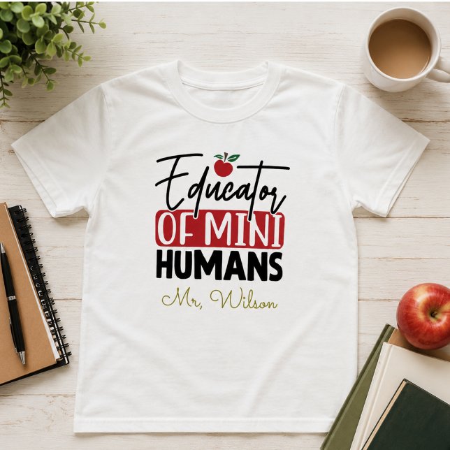 Utbildare av Mini Människor Anteckningsbok – Rolig T Shirt (Educator of Mini Humans Notebook – Funny Teacher T-Shirt)