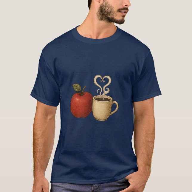 Utbildare Fuel Funny Teacher Coffee Shirt T (Framsida)
