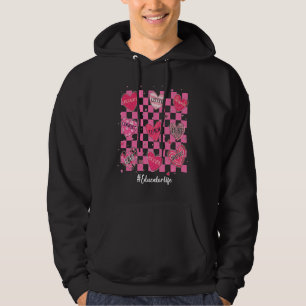 Utbildare Hearts Teach Kärlek Inspire Womens Valen Hoodie