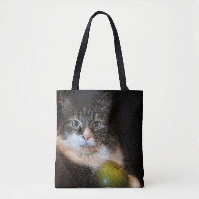 Utbildaren med den Cattitude totot hänger lös Tygkasse (Framsida)