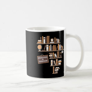 Utbildning är den afrikanska amerikanska frihetshi kaffemugg