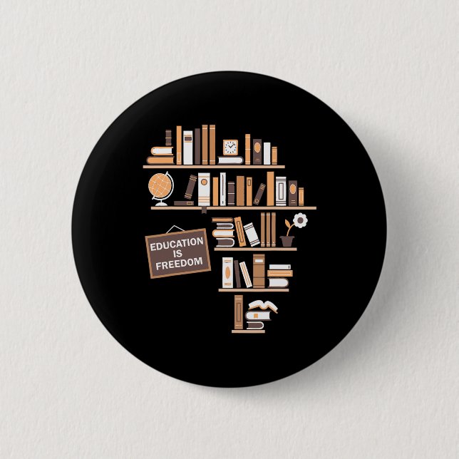 Utbildning är den afrikanska amerikanska frihetshi knapp (Framsida)