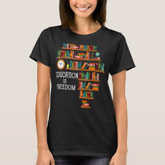 Utbildning är den svarta historien i Bok T Shirt